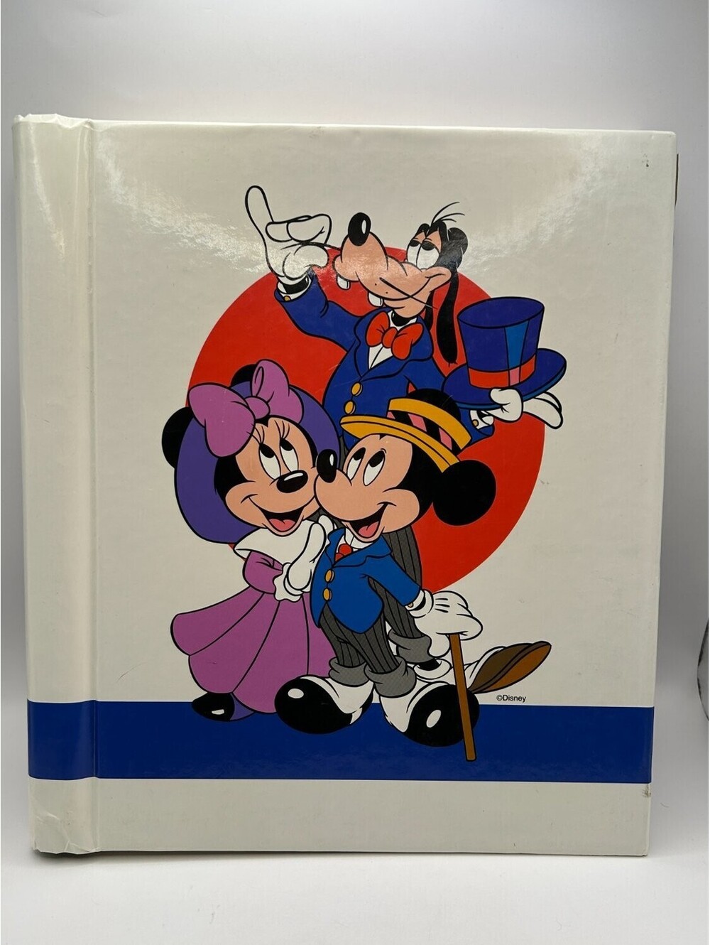 Vintage Disney Mickey Mouse Minnie Goofy Magnetic Photo Album Spiral Canada DF
